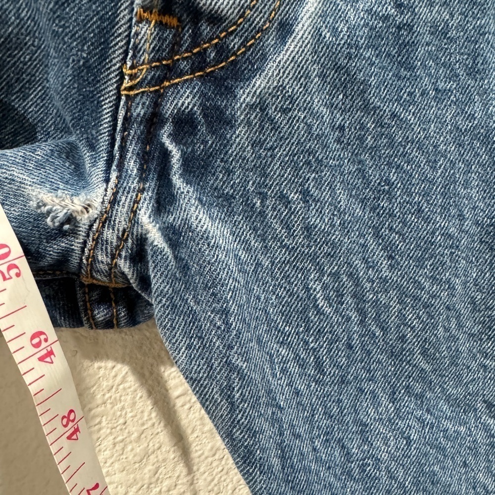 Levi’s Men’s 501 Straight Fit 100% Cotton Button Fly Denim Blue Jeans Size 38 - Picture 11 of 16